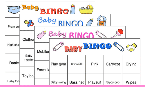 Baby bingo themes