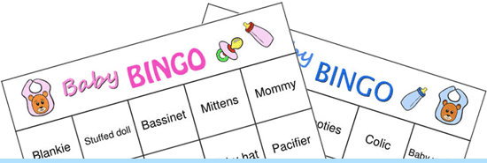 Baby Shower bingo for Boys, Girls